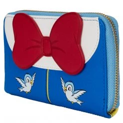 New Loungefly Disney Snow White Cosplay Bow Ziparound Wallet