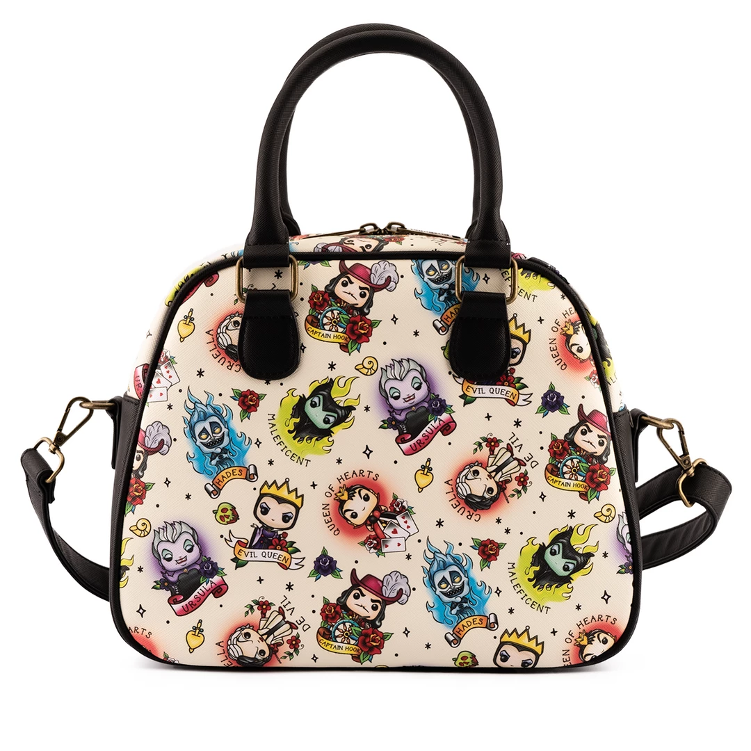 Funko Pop! By Loungefly Disney Villains Tattoo AOP Crossbody 5 Funko Pop! By Loungefly Disney Villains Tattoo AOP Crossbody