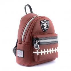 New Loungefly NFL Las Vegas Raiders Pigskin Logo Mini Backpack