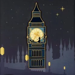 Loungefly Disney Peter Pan Clock 3" Collector Pin Box LE 1200