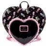New Loungefly Valfre Double Heart Mini Backpack