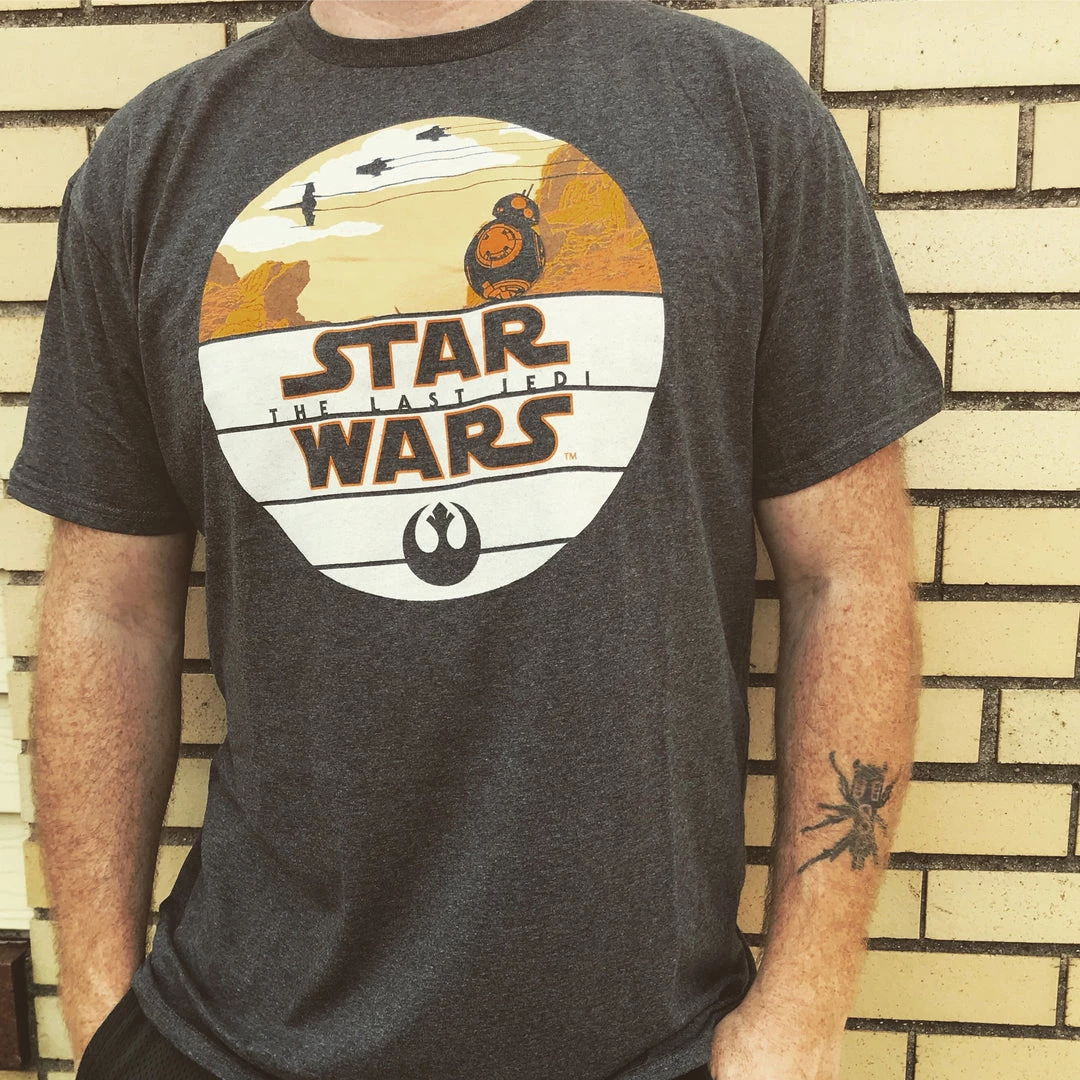 Fifth Sun Men's Star Wars The Last Jedi Bb-8 Tee New 2 Fifth Sun Men's Star Wars The Last Jedi Bb-8 Tee New