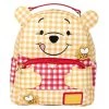 New Loungefly Disney Winnie The Pooh Gingham Mini Backpack