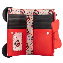 New Loungefly Disney Minnie Mouse Sweets Collection Flap Wallet