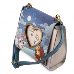 Loungefly Disney Lady And The Tramp Wet Cement Crossbody New