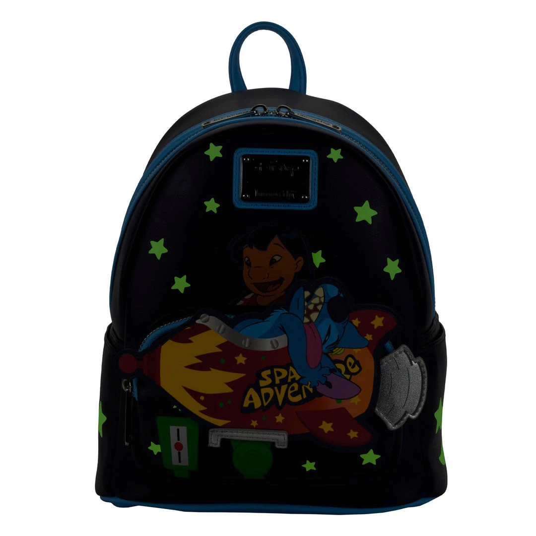Loungefly Disney Lilo And Stitch Space Adventure Mini Backpack New 2 Loungefly Disney Lilo And Stitch Space Adventure Mini Backpack New
