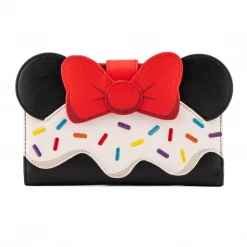 New Loungefly Disney Minnie Mouse Sweets Collection Flap Wallet