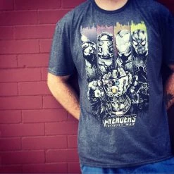 Bioworld Men’S Marvel Avengers Infinity War Panel Group Tee New