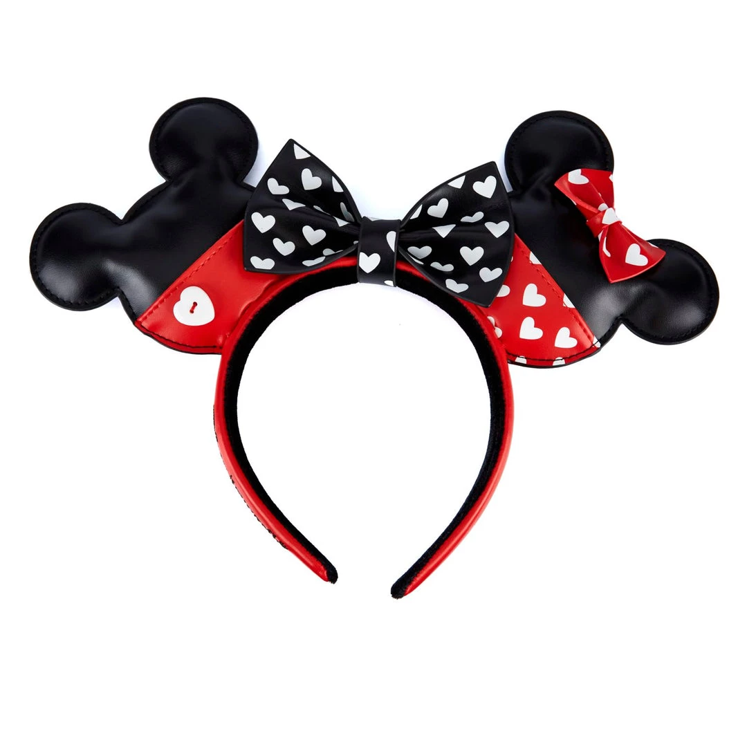 New Loungefly Disney Mickey And Minnie Valentines Headband 1 New Loungefly Disney Mickey And Minnie Valentines Headband