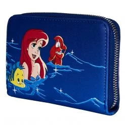 Loungefly Disney The Little Mermaid Ariel Fireworks Ziparound Wallet