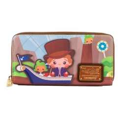 Loungefly Warner Brothers Charlie And The Chocolate Factory 50Th Anniversary Ziparound Wallet New
