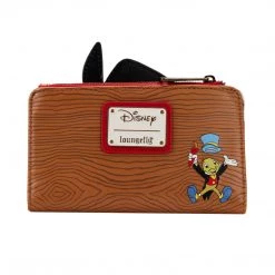 New Loungefly Disney Pinocchio Peeking Flap Wallet