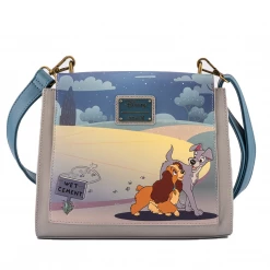 Loungefly Disney Lady And The Tramp Wet Cement Crossbody New