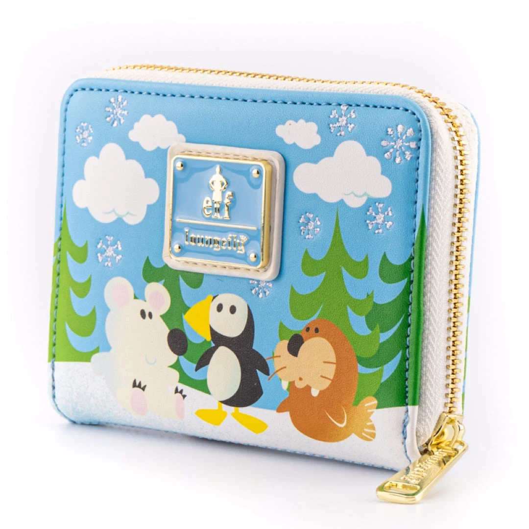 New Loungefly Elf Buddy And Friends Ziparound Wallet 4 New Loungefly Elf Buddy And Friends Ziparound Wallet