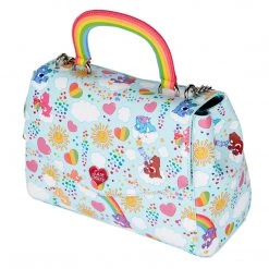 New Loungefly Care Bears AOP Rainbow Handle Crossbody