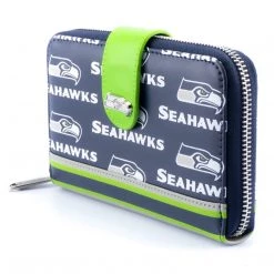 Loungefly NFL Seattle Seahawks AOP Bifold Wallet New