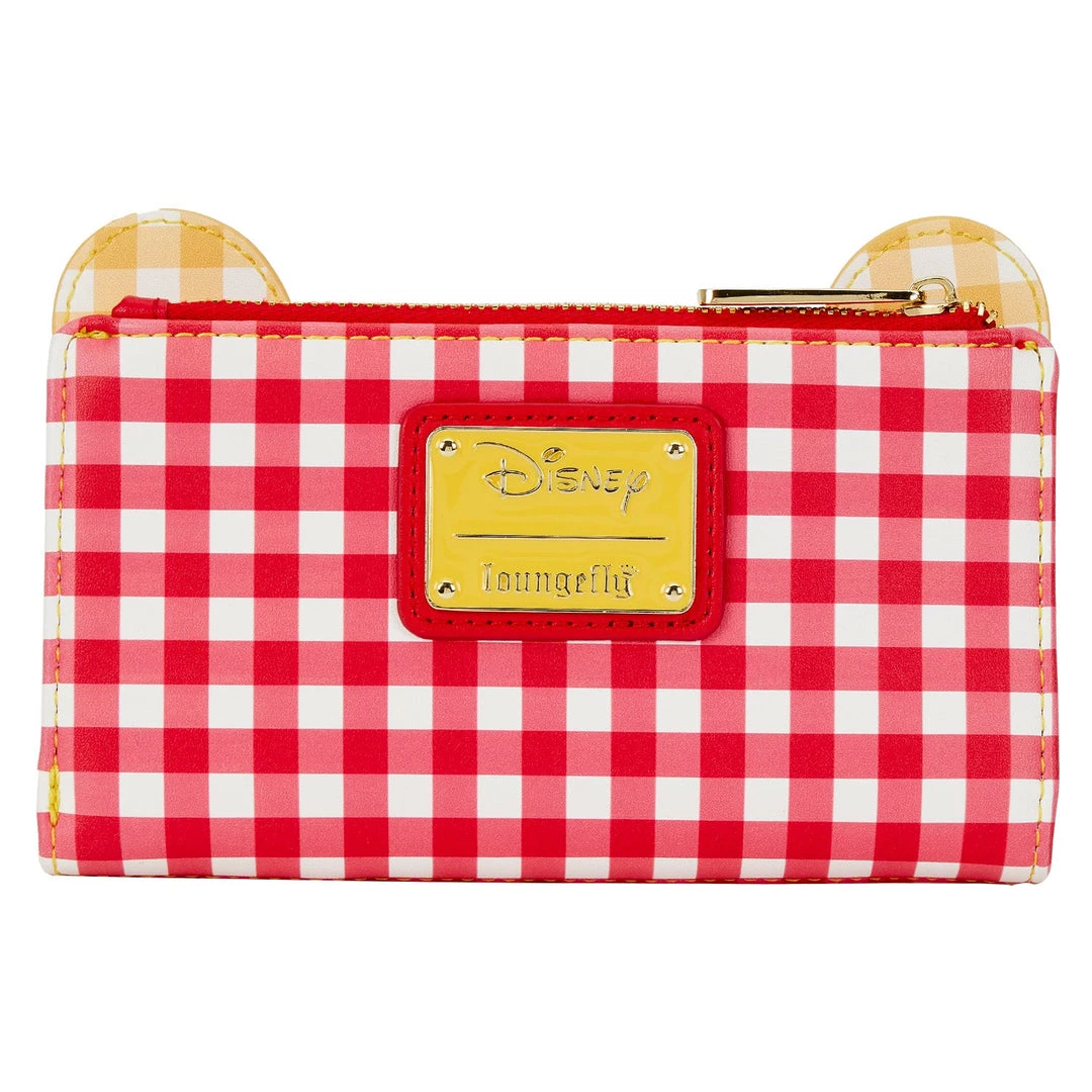 Loungefly Disney Winnie The Pooh Gingham Bi-Fold Wallet New 3 Loungefly Disney Winnie The Pooh Gingham Bi-Fold Wallet New
