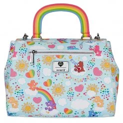 New Loungefly Care Bears AOP Rainbow Handle Crossbody