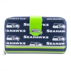 Loungefly NFL Seattle Seahawks AOP Bifold Wallet New