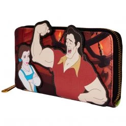 Loungefly Disney Villains Scenes Series Gaston Ziparound Wallet New