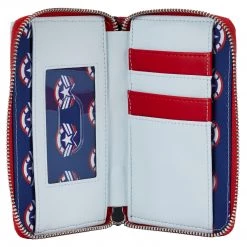 Loungefly Marvel Falcon Captain America Cosplay Ziparound Wallet New