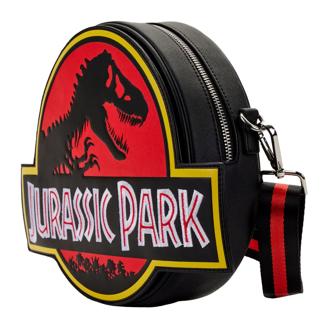 New Loungefly Universal Jurassic Park Logo Crossbody 2 New Loungefly Universal Jurassic Park Logo Crossbody