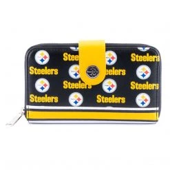 New Loungefly Nfl Pittsburgh Steelers Aop Bifold Wallet