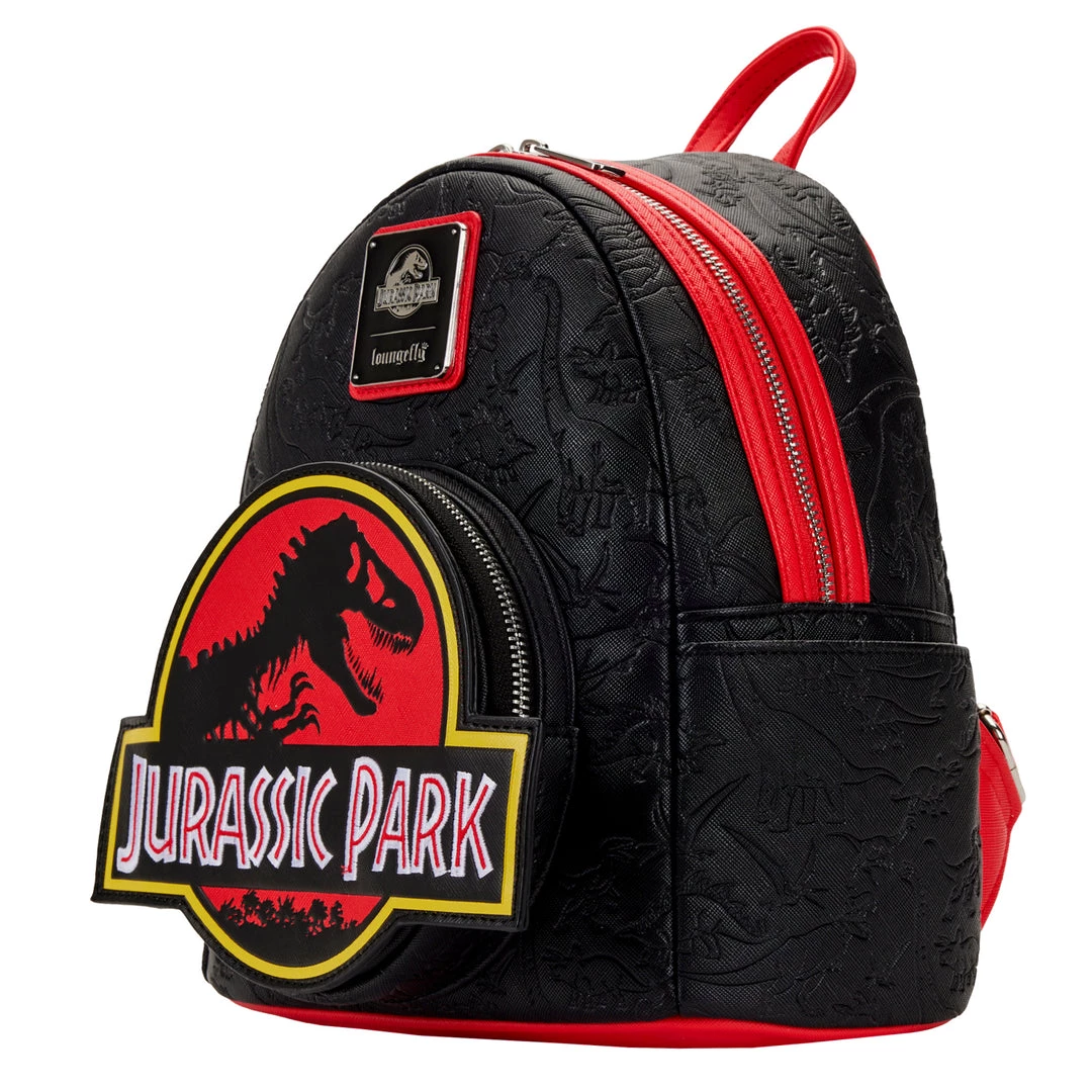 New Loungefly Universal Jurassic Park Logo Mini Backpack 3 New Loungefly Universal Jurassic Park Logo Mini Backpack