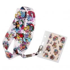 Loungefly Disney Princess Tattoo Lanyard With 4 Pins - *PREORDER*