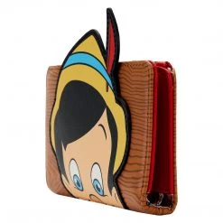 New Loungefly Disney Pinocchio Peeking Flap Wallet
