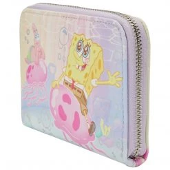 Loungefly Spongebob Pastel Jellyfishing Ziparound Wallet New