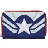 Loungefly Marvel Falcon Captain America Cosplay Ziparound Wallet New