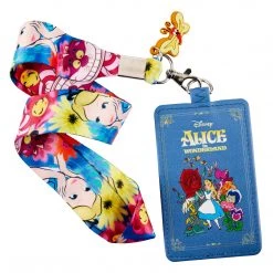 Loungefly Disney Alice In Wonderland Book Lanyard With Cardholder New