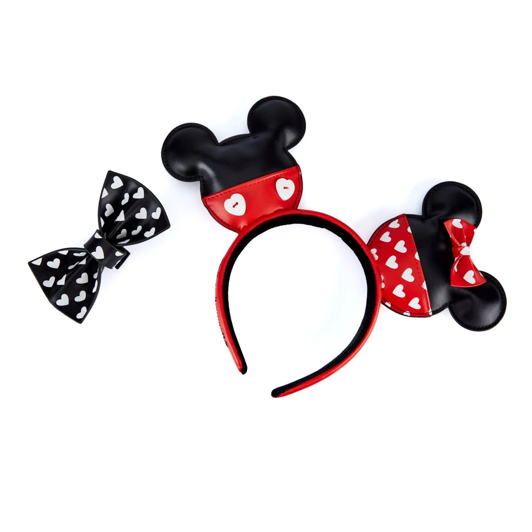 New Loungefly Disney Mickey And Minnie Valentines Headband 2 New Loungefly Disney Mickey And Minnie Valentines Headband