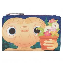 Loungefly ET Flower Pot Flap Wallet New