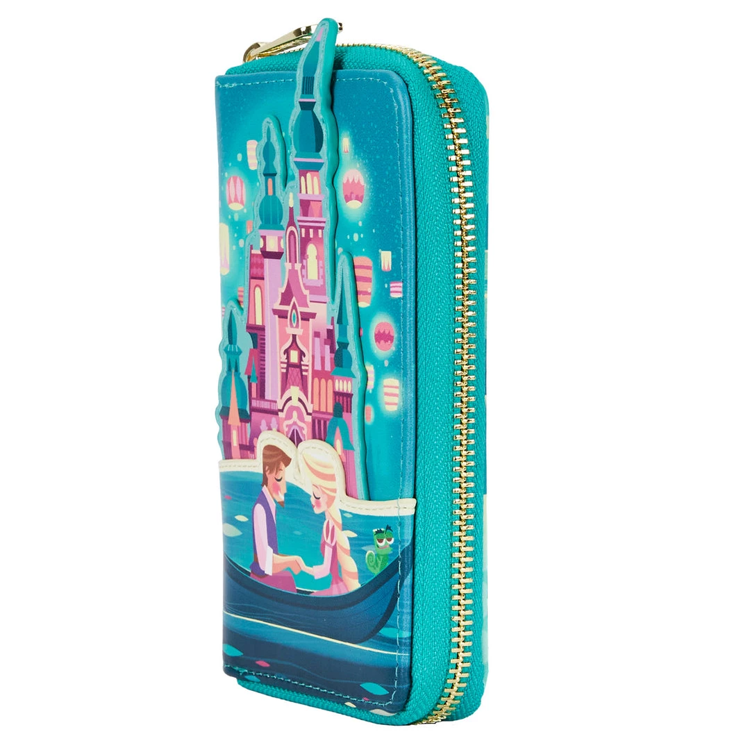 Loungefly Disney Tangled Princess Castle Series Ziparound Wallet New 3 Loungefly Disney Tangled Princess Castle Series Ziparound Wallet New
