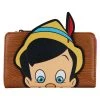 New Loungefly Disney Pinocchio Peeking Flap Wallet