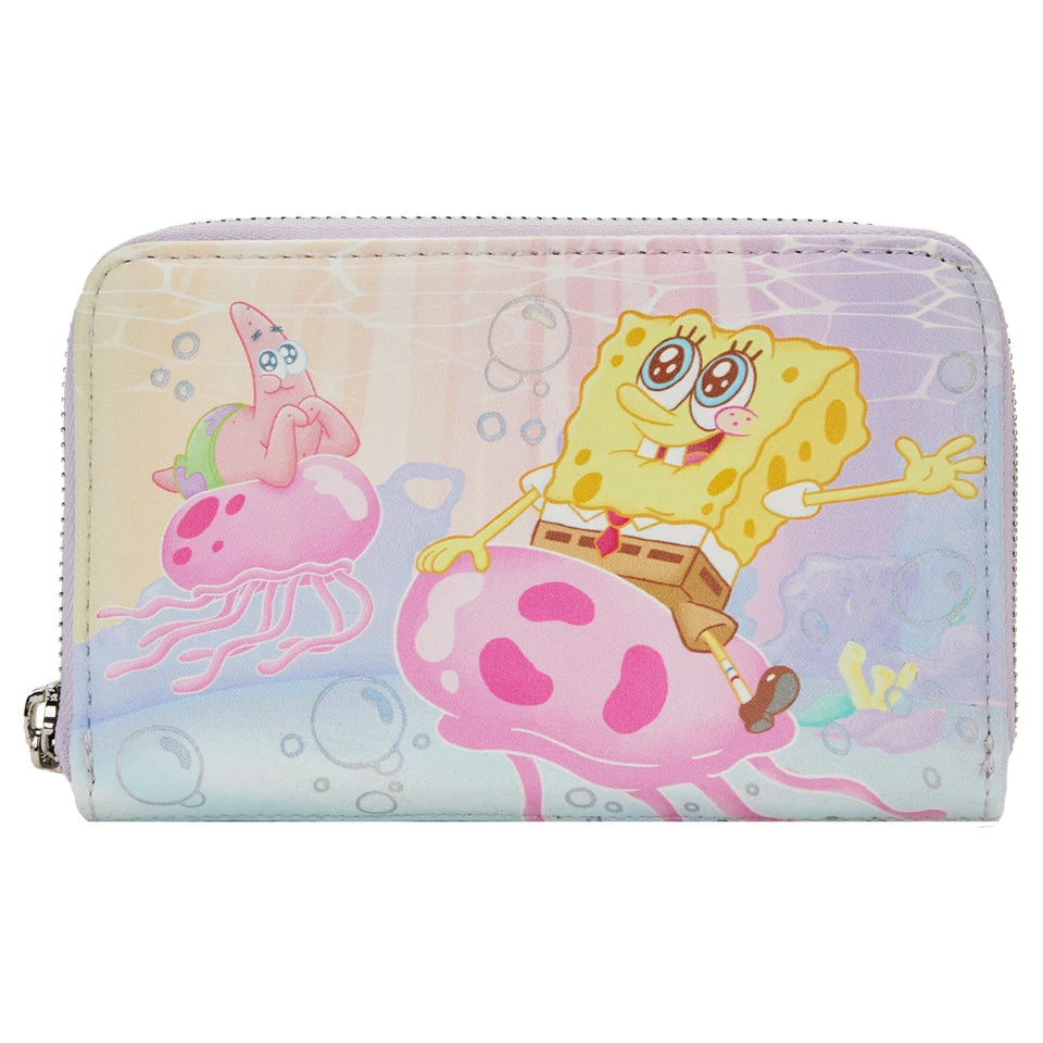 Loungefly Spongebob Pastel Jellyfishing Ziparound Wallet New 1 Loungefly Spongebob Pastel Jellyfishing Ziparound Wallet New