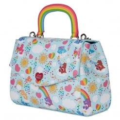 New Loungefly Care Bears AOP Rainbow Handle Crossbody