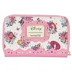 Loungefly Disney Princess Tattoo AOP Ziparound Wallet