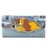 New Loungefly Disney Lady And The Tramp Wet Cement Flap Wallet