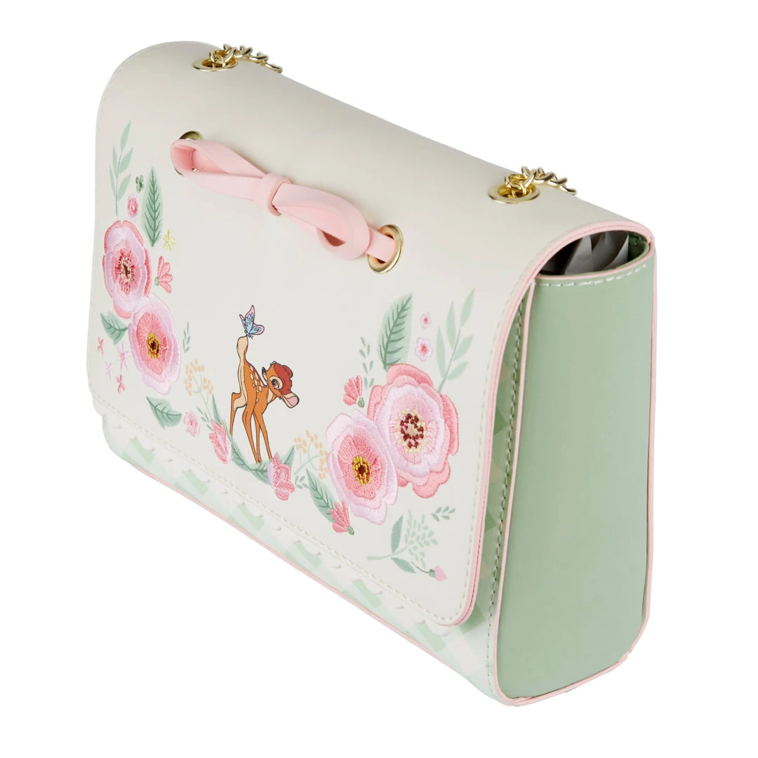 Loungefly Disney Bambi Springtime Gingham Crossbody 3 Loungefly Disney Bambi Springtime Gingham Crossbody
