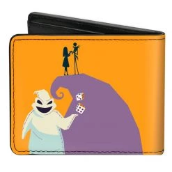 Buckle-Down New Disney The Nightmare Before Christmas Stylized Jack Cemetery Pose Bi-Fold Wallet