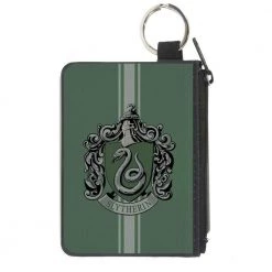 Buckle-Down Harry Potter Slytherin Crest Canvas Zipper Wallet
