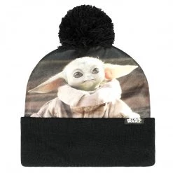 Bioworld Star Wars The Mandalorian The Child Sublimated Cuff Pom Beanie New