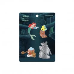 Loungefly Disney The Little Mermaid Cave 4Pc Enamel Pin Set New