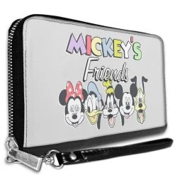 Buckle-Down Disney Mickey Friends The Fab Five Faces Wallet New