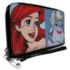 Buckle-Down New Disney The Little Mermaid Ariel And Ursula Face Blocks Wallet