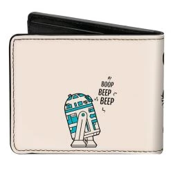 Buckle-Down New Star Wars Chewbacca Carrying C3-Po Bi-Fold Wallet