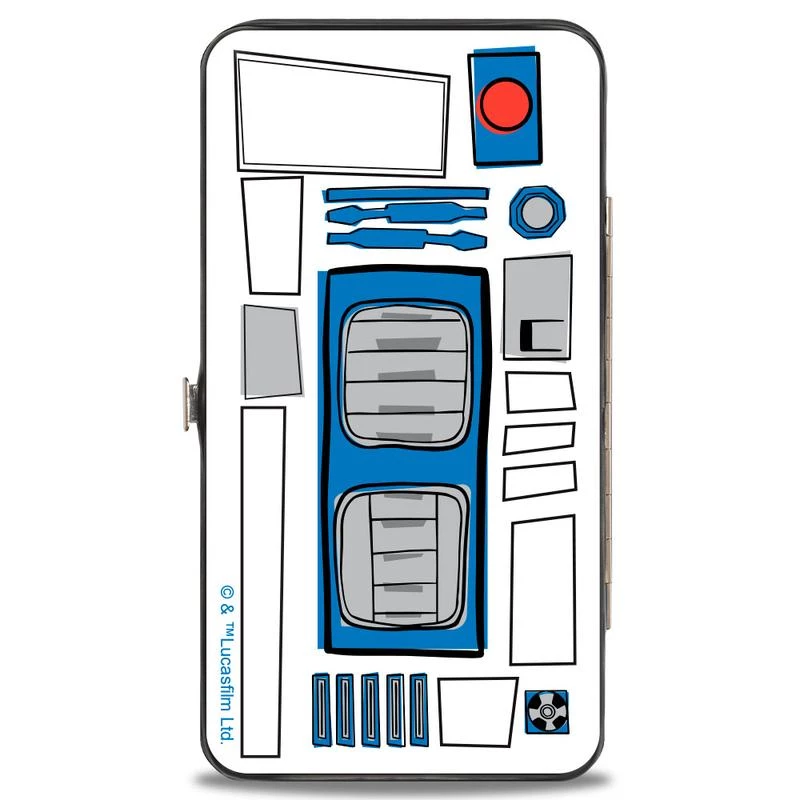 Buckle-Down New Star Wars R2-D2 Pose + Parts Close-Up Hinge Wallet 2 Buckle-Down New Star Wars R2-D2 Pose + Parts Close-Up Hinge Wallet